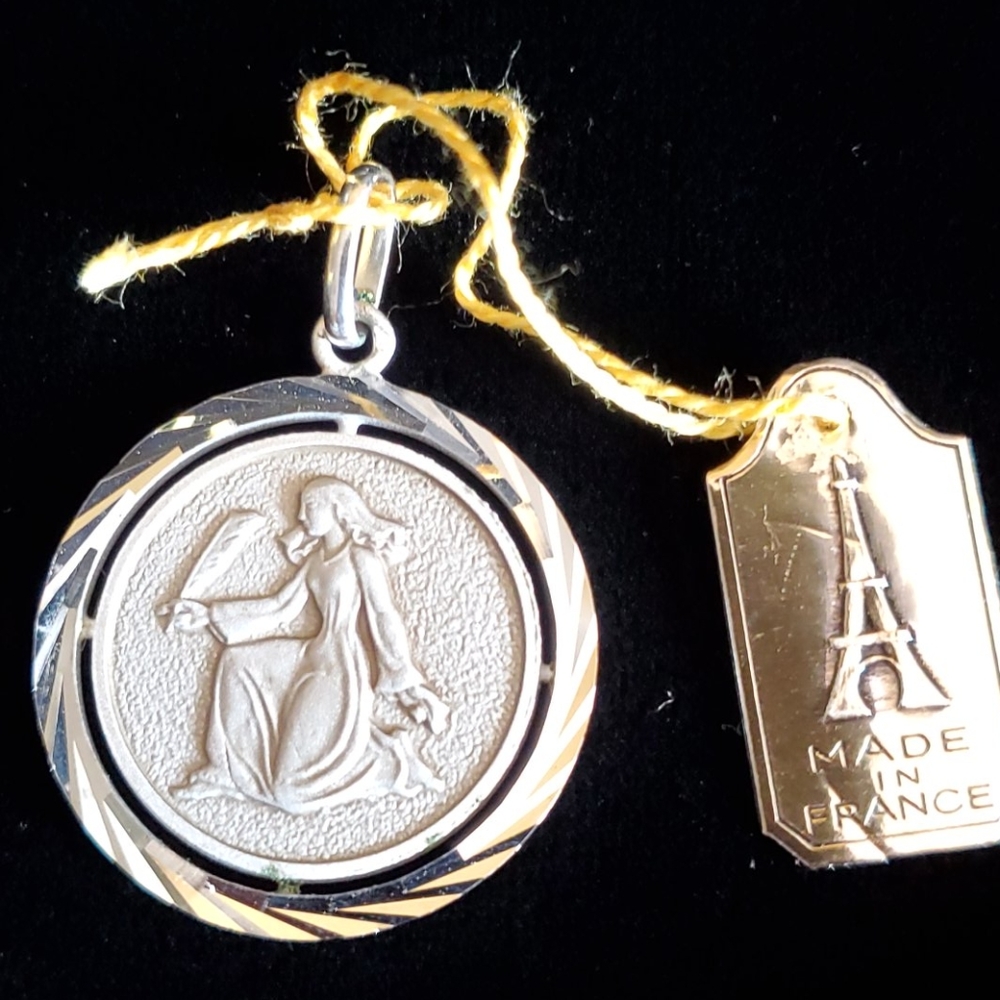 Virgo Silver zodiac pendant